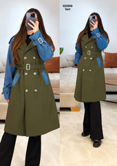 Trench imperméable avec ceinture 022956