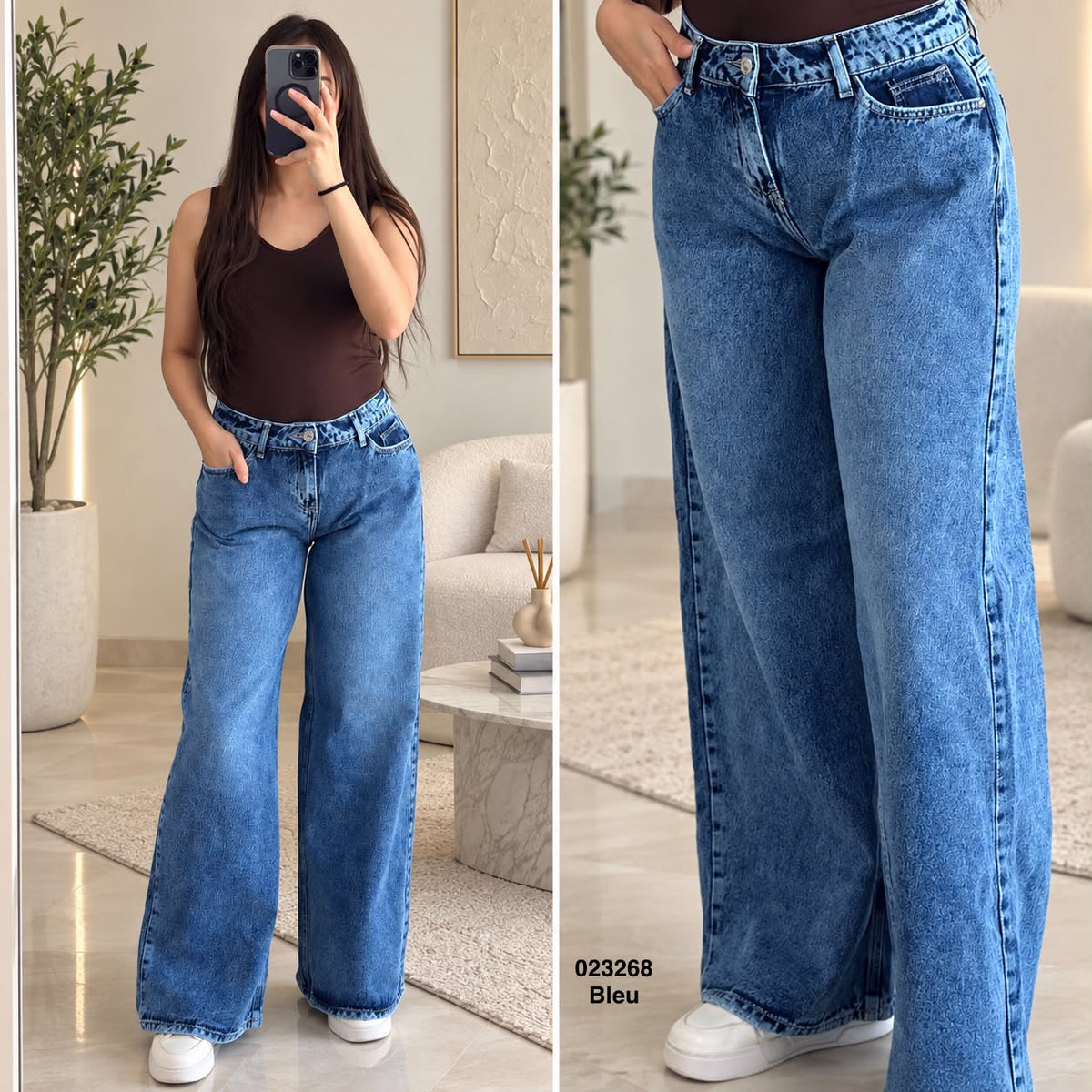 Pantalon wid leg 023268
