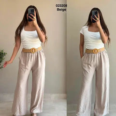 Pantalon avec ceinture 023208