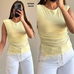Pul sans manche avec dentelle 023204