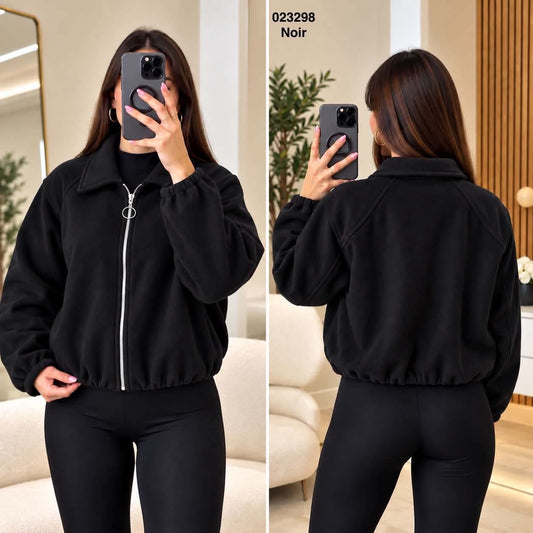 Vest cachemire courte oversize 023298
