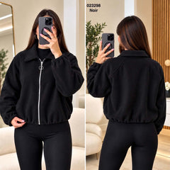 Vest cachemire courte oversize 023298