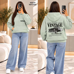 Sweat à capuche Vintage femme – 023316