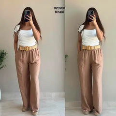Pantalon avec ceinture 023208