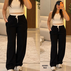 Pantalon sport large avec bande 023301