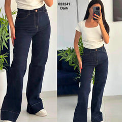 Pantalon large jambes évasées 023241
