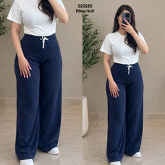 Pantalon large simple 023285