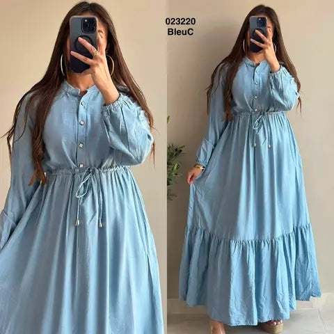 Robe longue simple pour femme Sympatico Tunisie – vue 2
