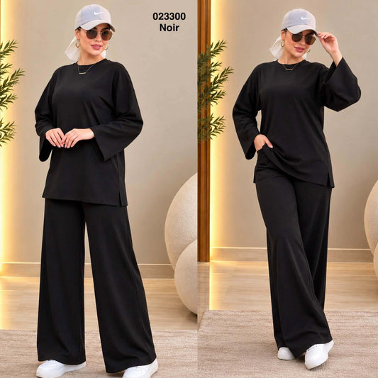 Ensemble 2ps simple pul +pantalon tissu lycra 023300