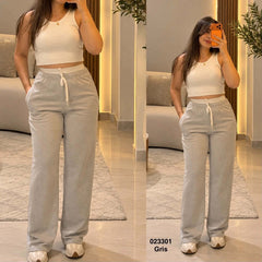 Pantalon sport large avec bande 023301