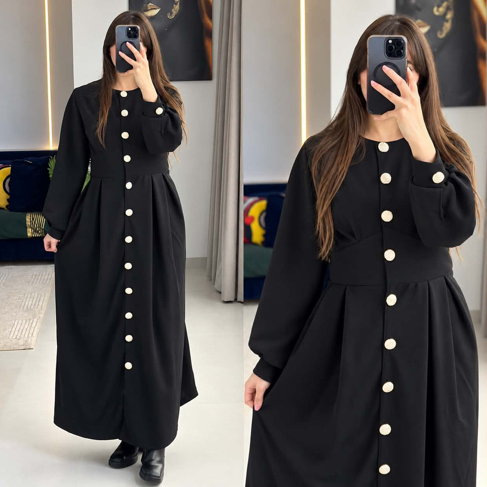 Robe long avec boutons 022970