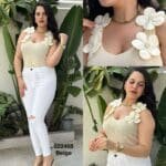 Top brettele av motif fleur 8290