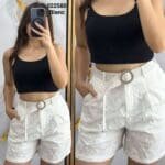 Short en broderie av ceinture