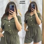 Combinaison short av bouton 6238
