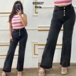 Pantalon large avec 4 boutons