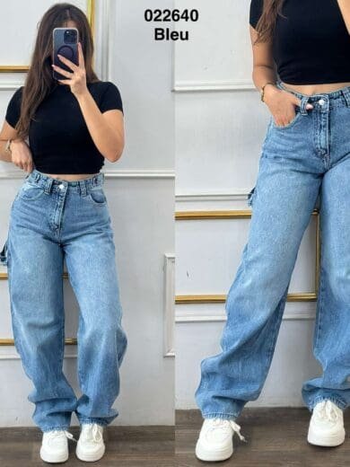 Pantalon baggy avec ceinture
