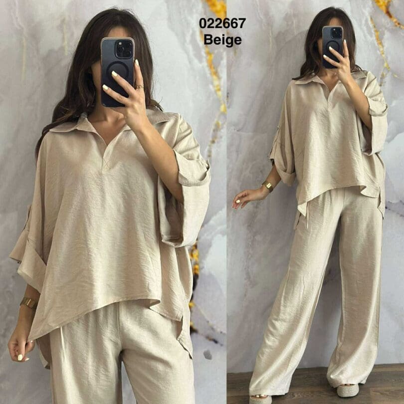 Ensemble 2ps chemise +pantalon Sympatico