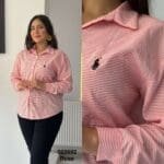 Chemise rayé motif polo