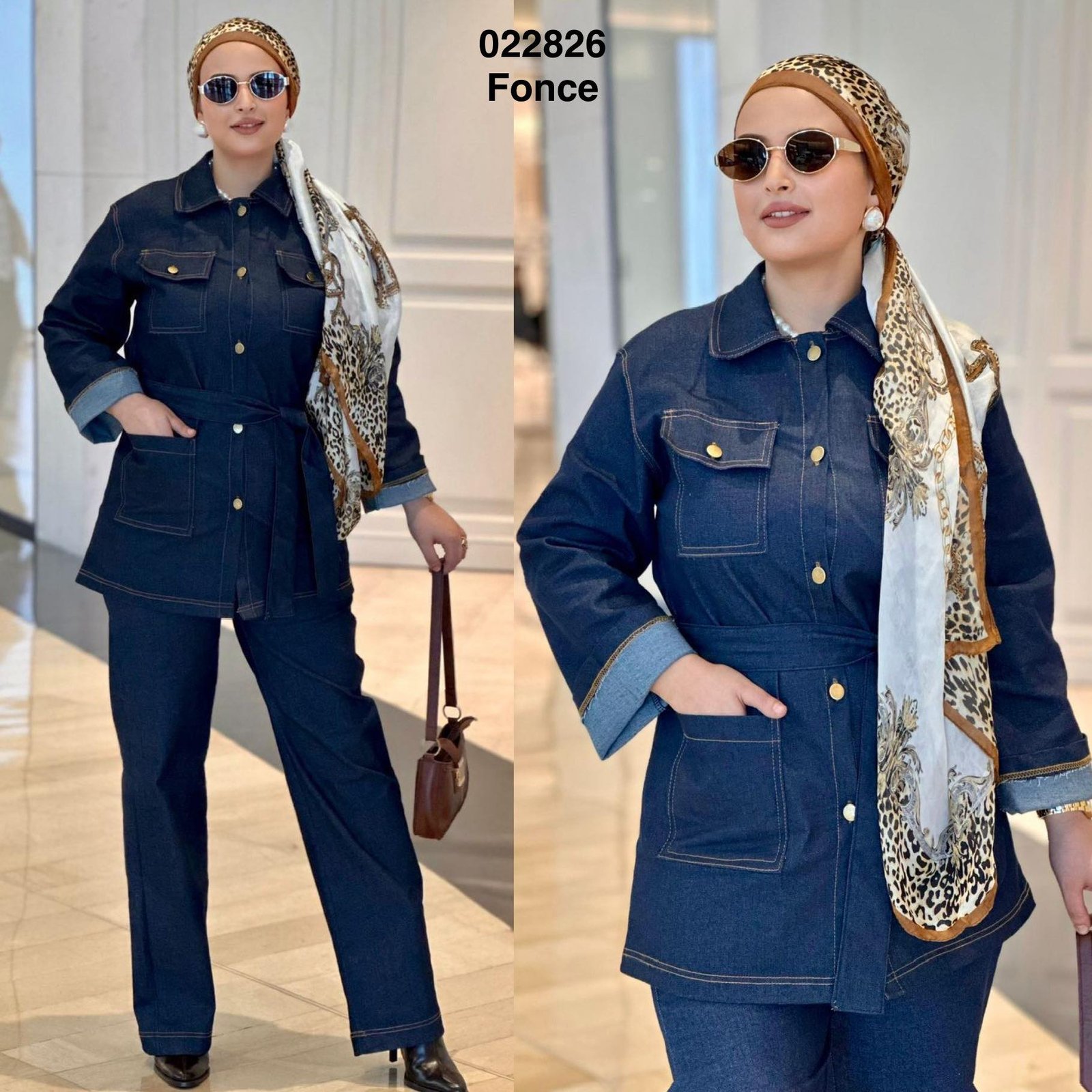 Ensemble 2ps djean veste av2poches+pantalon