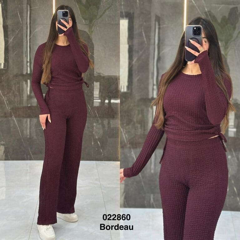 Ensemble 2ps pul bel khyout tissu Crochet 8075 femme - Sympatico Tunisie