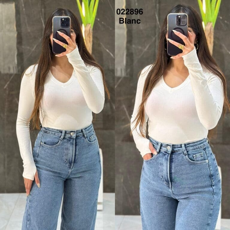 Pul simple col v 6007 femme - Sympatico Tunisie