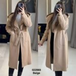 Manteaux cachemire avec capuche