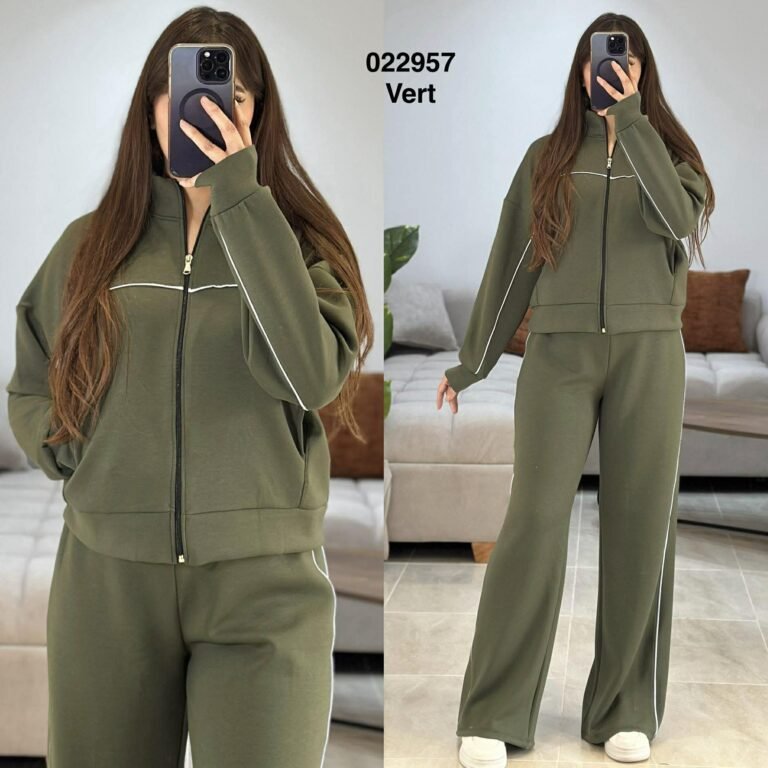 Jogging gilet+pantalon avec ligne femme - Sympatico Tunisie