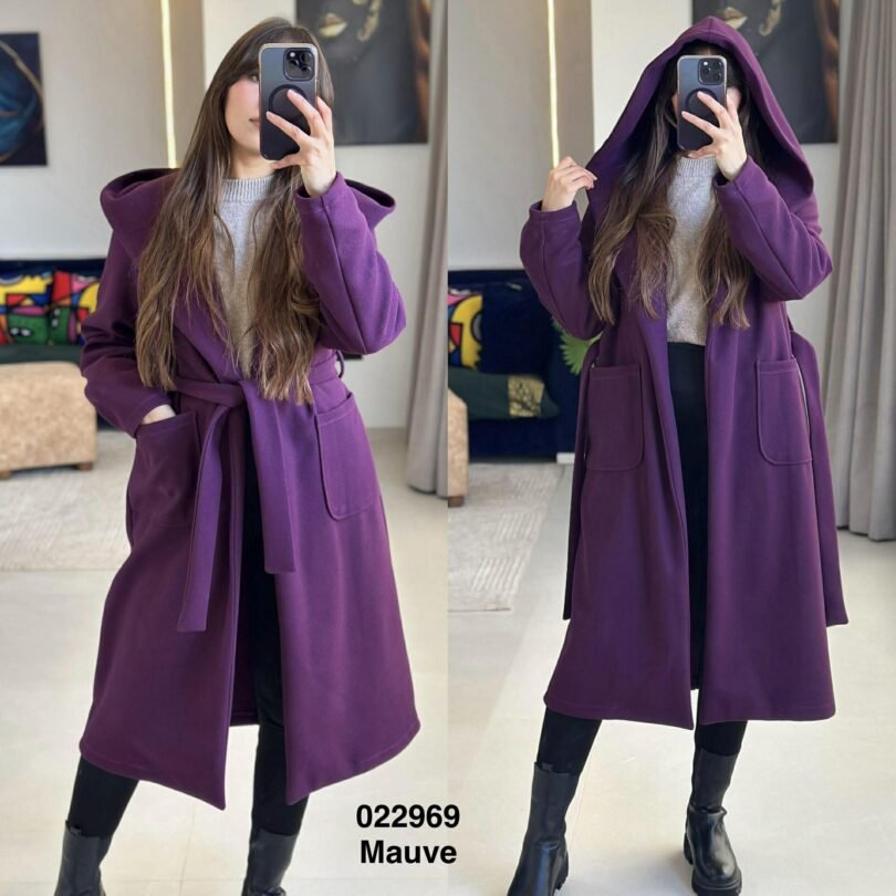 Manteaux cachemire avec capuche femme - Sympatico Tunisie