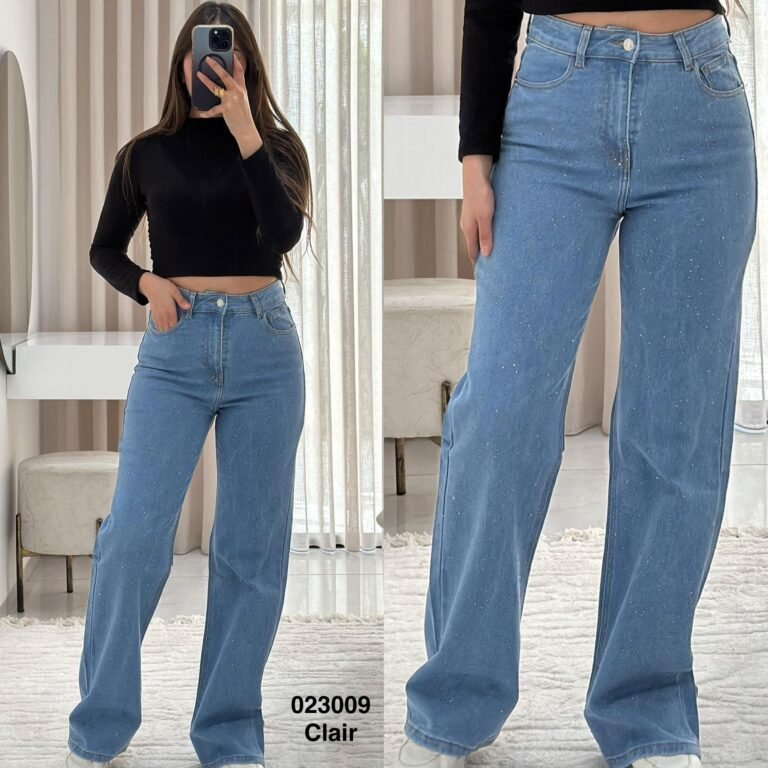 Pantalon large bling bling 619 femme - Sympatico Tunisie