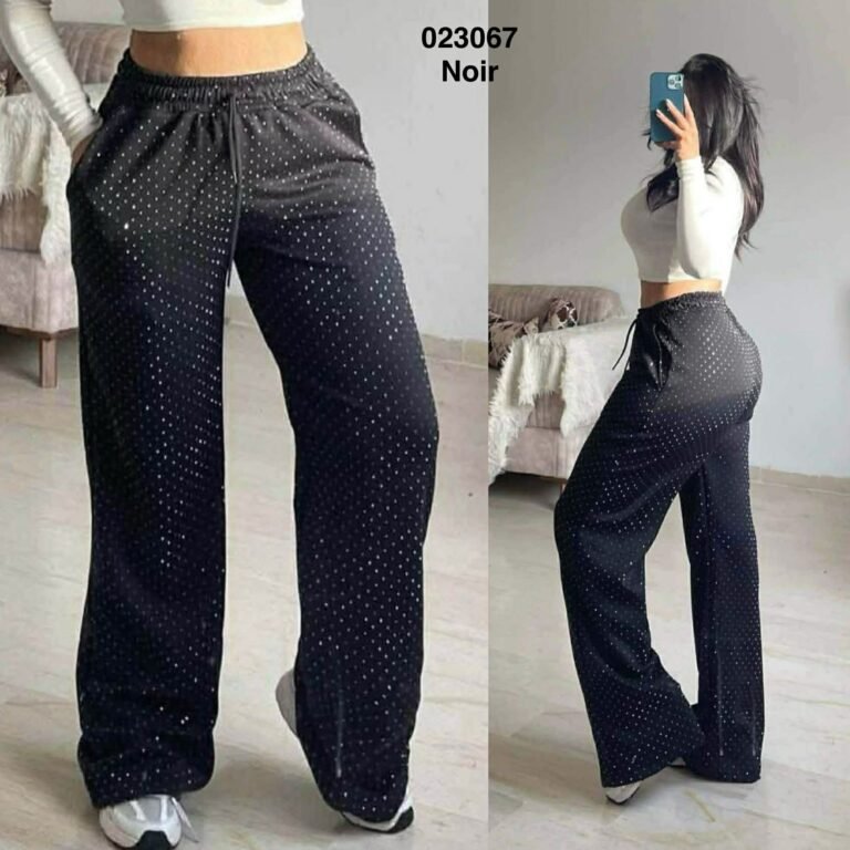 Pantalon large bling bling femme - Sympatico Tunisie