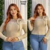 Pul avec dentelle - Pull Sympatico femme - Sympatico Tunisie