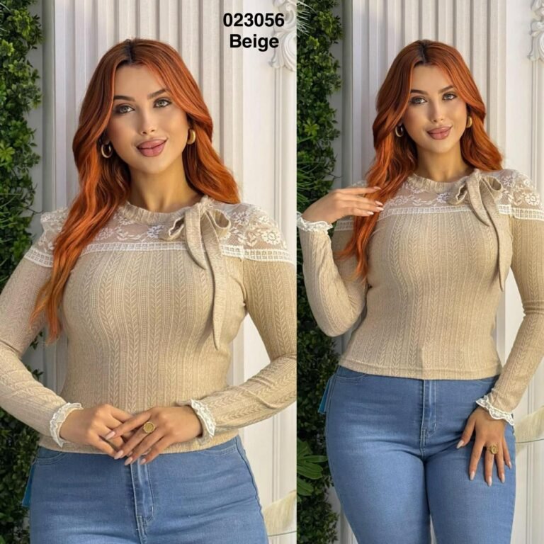 Pul avec dentelle - Pull Sympatico femme - Sympatico Tunisie
